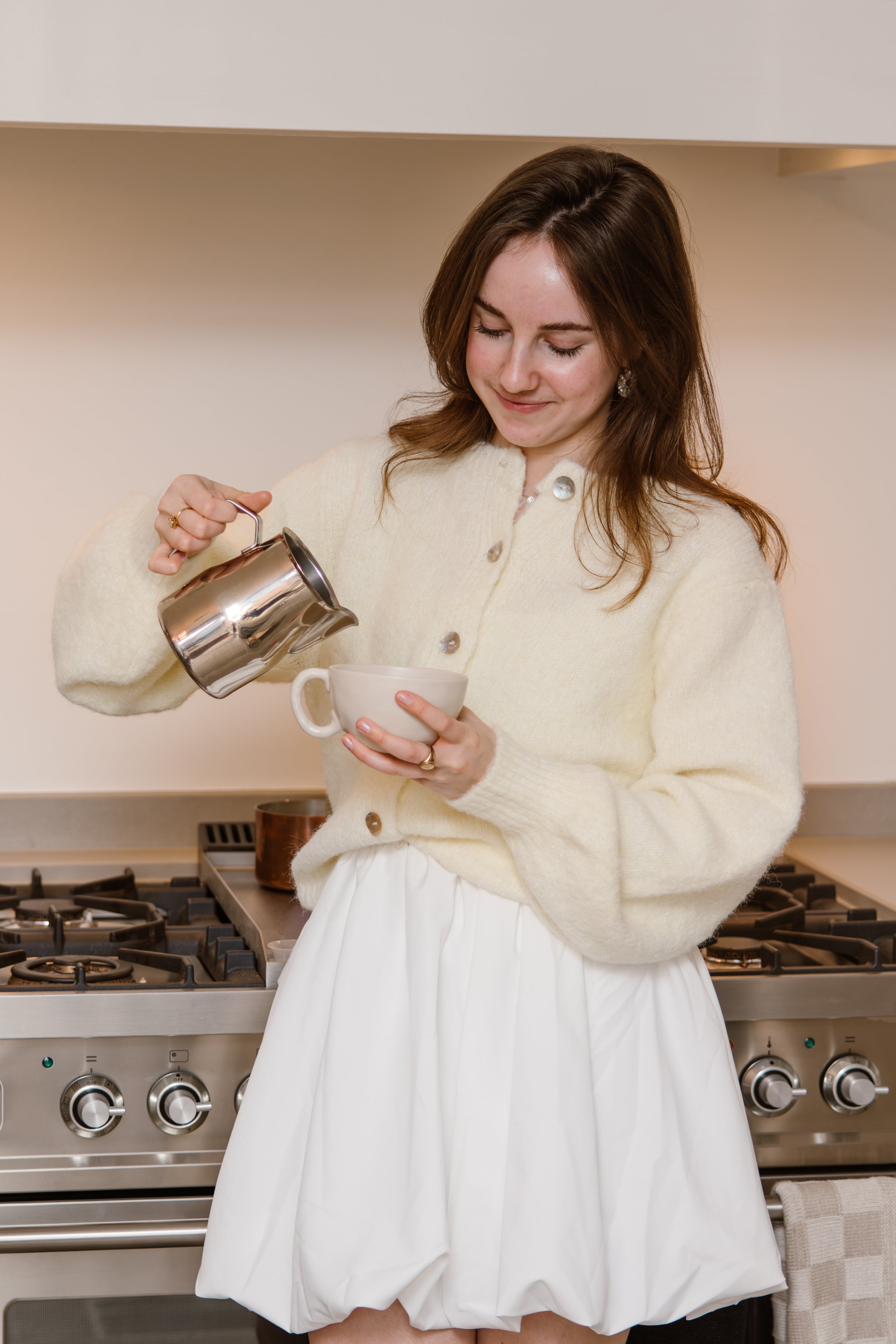 Ateljemel Vestje Boter Geel