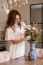 Ateljemel Geplooide Jurk Wit